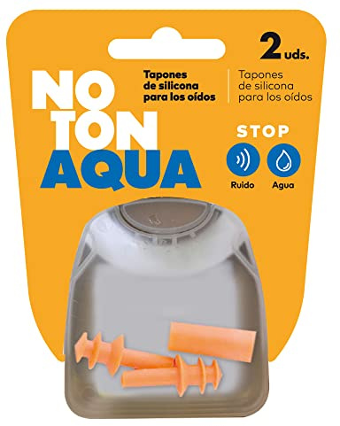 NOTON tapones aqua de silicona para oídos blíster 2 Uds., naranja
