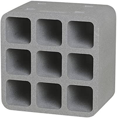Climapor Flaschenbox Cube Flaschenregal Aufbewahrung EPS grau - 4 Stück