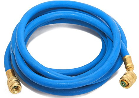 Klimaanlage Split R407c - R134a Füllschlauch 3,0m 1/4 SAE 1/4 blau