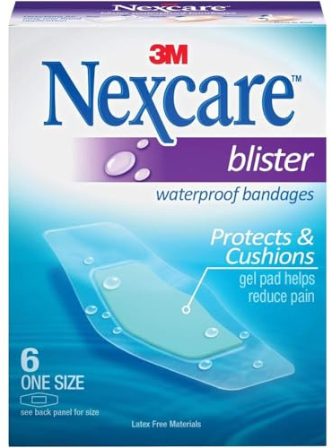 Nexcare Blister Waterproof Bandages, One Size 6 ea (Pack of 2)