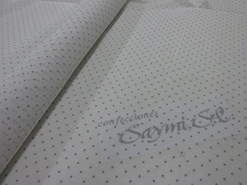 Metraje 3,00 MTS Tela etamín Visillo Cortinas Ref. Plumeti Color Gris, con Ancho 2,80 MTS.