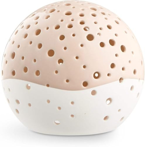 Kähler, Designer Teelichthalter aus Bone China in Nude, Ø14 cm