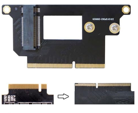 chenyang Adattatore Aggiornato SSD MAC 2230/2242mm M.2 NVME SSD Aggiornato Convertire Adattatore per MAC Pro 2016 2017 13 pollici A1708