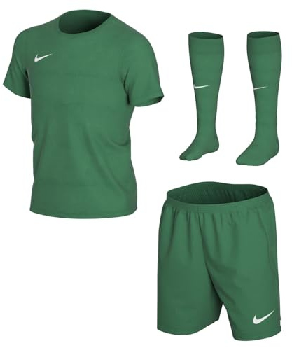 Nike Kit Dri-Fit pour Petits Enfants, Taille S, Vert Pin/Vert Pin/Blanc