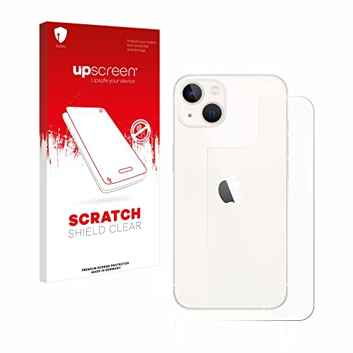 upscreen Pellicola Protettiva per Apple iPhone 13 | (Posteriore) Chiara Protezione Schermo Made in Germany Anti-Graffio Trasparente Mounting Kit