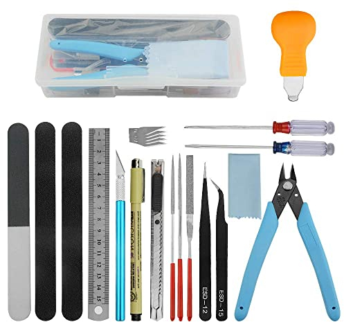 BGTXINGI18pcs modèle outils de base Craft set Gundam Model Tool Kit amateur Model assembler réparation de bâtiment et fixation bricolage Craft Kit