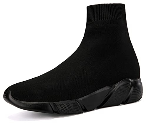 Womens Mens Walking Shoes High Top Athletic Running Knit Mesh Socks Shoes Road Gym Fashion Sneakers