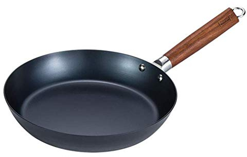 COTBY Frying pan Steak Pot Non-Stick pan uncoated Wrought Iron Saucepan Pancake Pot Steak Skillet Pan Induction Cooker Gas Stove Universal Frying Pan