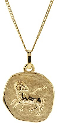 trendor Halskette mit Sternzeichen Widder Gold 333/8K Ø 16 mm 41920-04-45 45 cm