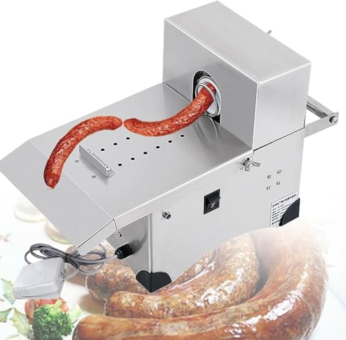 ZYLDDS Durable Stainless Steel Sausage Tying Knotting Machine,Electric Sausage Knotting Machine,Maker Meat Stuffer Accessories for Diy Sausage,Max Diameter 50mm