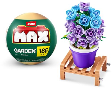 MAX Premium Garden Pot Plants Building Bricks Collection (up to 233 pieces, 6 to collect). (Campanula, 1 Capsule)