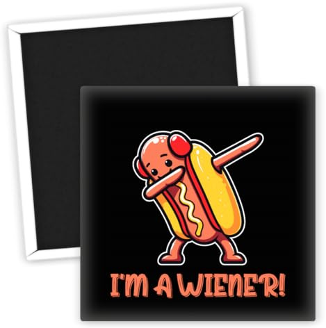 Witzige Wurst im Hotdog Design - Kühlschrankmagnet - Originelle Kühlschrankmagnete - Lustige Küchendeko - Geschenkideen für Foodies - Bunte Küchenaccessoires - Humorvolle Deko