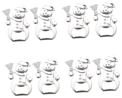 Amosfun 8 Pz Apribottiglie Di Natale Apribottiglie Natalizie Portachiavi Di Apertura Di e Per Vino izio Albero Di e Bottiglia Di Vino Apri Birra Per e