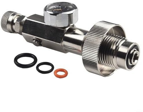 Besttoolifes 4500Psi G5/8 HPA Druckluft Tauchen DIN-Füllstation Adapter Inflator Ventil G5/8 kleines Kürbis-Inflatorventil Hochdruck-Luftpumpe Ventil