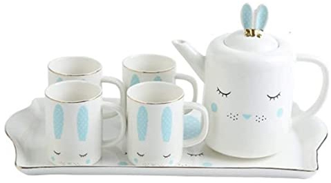 Service à Thé Service A The Ensemble De Théière En Céramique 900ML Pour Jus De Fruits Eau Et Café Théière Fleur Bouilloire Avec Plateau Ensemble De Tasses À Café Ensemble De Tasses À Thé Service Japon