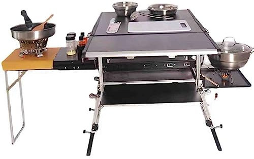 XNXYSMKJ Cucina Mobile da Esterno Fornello Pieghevole per Auto Portatile Pentole da Campeggio per Camper, Cucina da Campeggio, Stazione di Cottura all'aperto