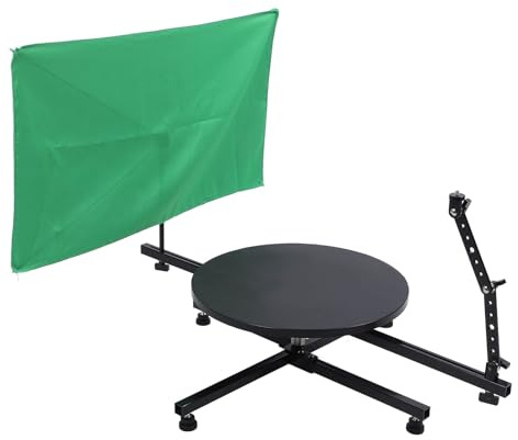 Control Deslizante de la Cámara Giratoria de 360 ​​Grados, Plataforma de Rotación de Disparos de Video, Platillo Giratorio para Fotografía de Productos, Video Comercial, ángulo
