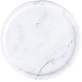 POPETPOP Plateau Décoratif Marbre Naturel Petit Plat Multifonction pour Bijoux Anneaux Clés Support Élégant pour Mariage Anniversaire Décoration de Chambre ou Salle de Bain Abordable