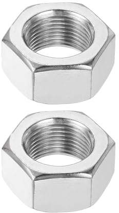 sourcing map Sechskantmuttern, M20 x 1,5 mm, 304 Edelstahl, metrisches Feingewinde, Sechskant-Sicherungsmuttern, 30 mm Breite, 16 mm Höhe, für Maschinen, Automobil, Industrie, 2 Stück
