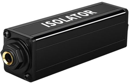 XAGMODSHN Efficiente rumore uditivo di 6.5mm che elimina per il collegamento senza soluzione di continuità fra l'isolatore uditivo dello strumento elettronico