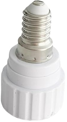 predolo Adattatore da E14 a GU, convertitore portalampada, adattatore base di ricambio professionale, pratico e facile da installare