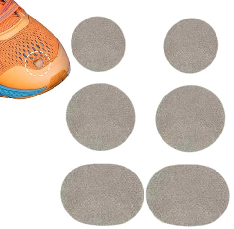Plåster för 6 Stycken Självhäftande Skydd Mot Tågenombrott | Självhäftande Reparationslapp för För Arbete Vandring Löpning Sneakers Stövlar Häl Tå Sula