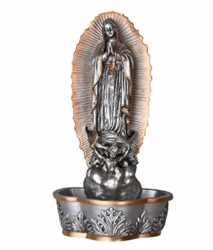 Weihwasserbecken Shabby Chic Madonna Weihwasserschale Madonnenfigur wu76802ab Palazzo Exklusiv