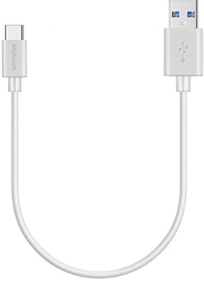 MaGeek - Cable USB tipo C a USB 3.0 (0,3 m), color blanco