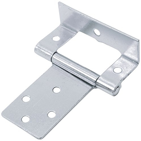 5 paires de grande 50 mm tubulaire Flush Charnières – Argent Cabinet/armoire/porte garnitures