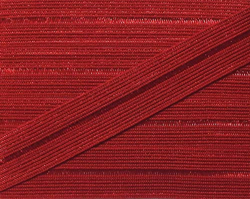 Großhandel für Schneiderbedarf 5 m elastisches Einfaßband 14 mm rot matt
