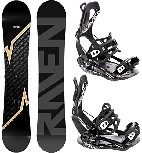 RAVEN Set da Snowboard: Snowboard Pulse + Bindung Fastec FT360 (170cm Wide + FT360 Black XL)