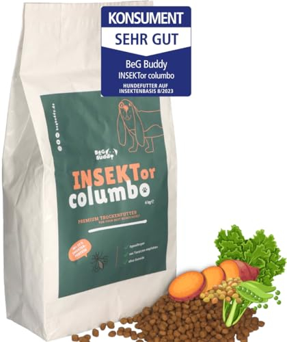 BeG Buddy Insektenfutter für Hunde, getreidefrei, Insekten Hundefutter, für Allergiker Hund - Trockenfutter Insekten Hund - [4 kg]
