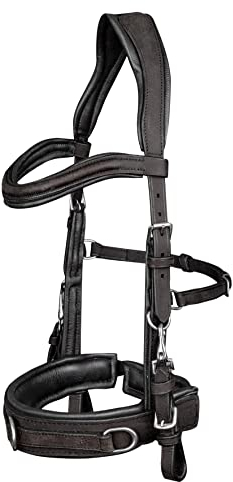 WALDHAUSEN Lederkappzaum, Anatomic, schwarz, WB