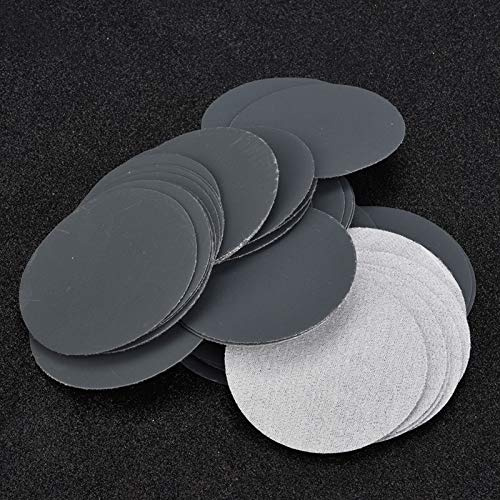 Fafeicy 50 pz Dischi Abrasivi 75 mm, Carta Abrasiva Grana per Asciutto e Bagnato Levigatura Lucidatura