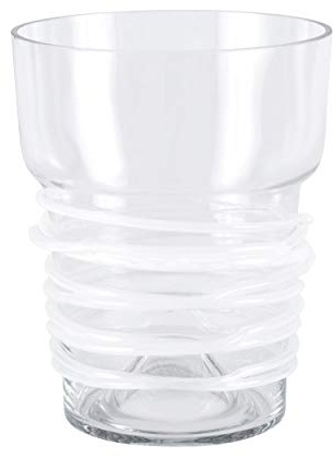 Prosperplast Pot à orchidée en verre Blanc Diamètre 13 cm Hauteur 16,5 cm