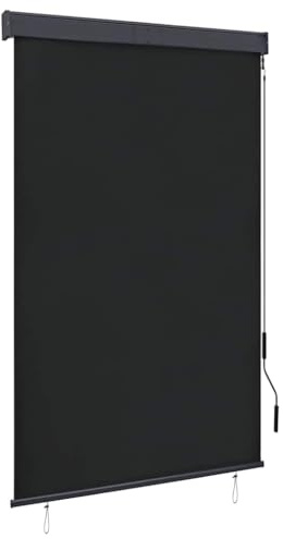 vidaXL Estor enrollable de exterior gris antracita 120x250 cm