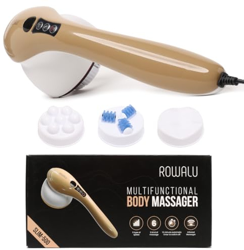 ROWALU | Massaggiatore Anticellulite Professionale Elettrico per Cellulite Radicata e Ostinata | Massaggio Muscolare Cervicale e Drenante Gambe | Massaggiatore Cellulite Pancia, Braccia e Fianchi
