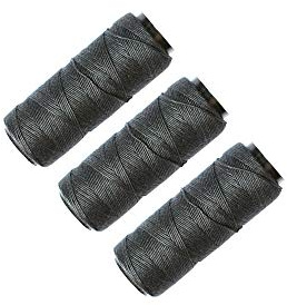 3 Rollen Nähgarn für Nähen Haarverlängerungen Perücken DIY (Schwarz)
