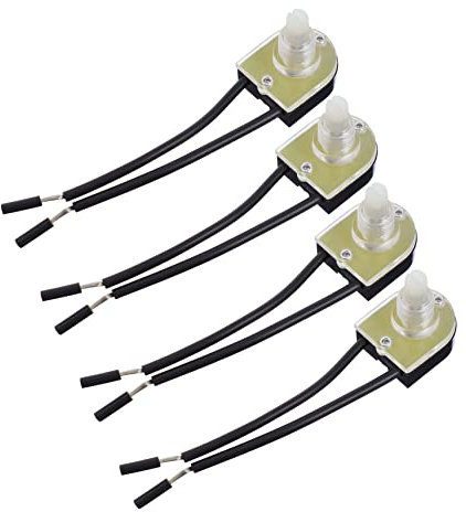 TEHAUX 4pcs Lamp Rotary Ceiling Light Wall Lamp Light Dimmer Knob Controller Accessories for Silver Switches