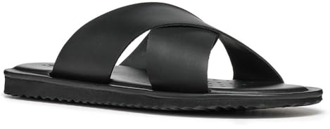 Geox Homme U Erice B Sandales Claquettes, Noir, 45 EU