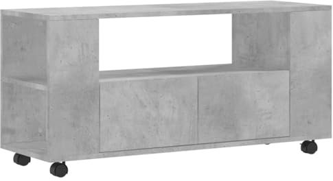 vidaXL Mobile Porta TV Grigio Cemento 102x34,5x43cm Legno Multistrato