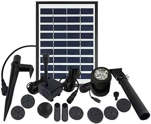 Pompe Irroratrici Sommerse A Fontana Solare Da 9 V/5 W Con Batteria Di Riserva E Luci A LED Per Diversi Flussi D'acqua, Perfette Per Il Bagno Degli Uccelli, Il Laghetto E La Circolazione Dell'acqu