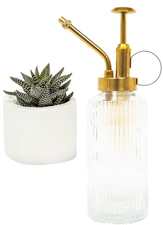 Useful Co. Clear Glass Plant Mister for inside, Mister for Plants, Plant Sprayer Mister, Decorative Plant Mister Spray Bottle with Adjustable Nozzle for indoor plants, Succulents (230ml/ 7.8oz)