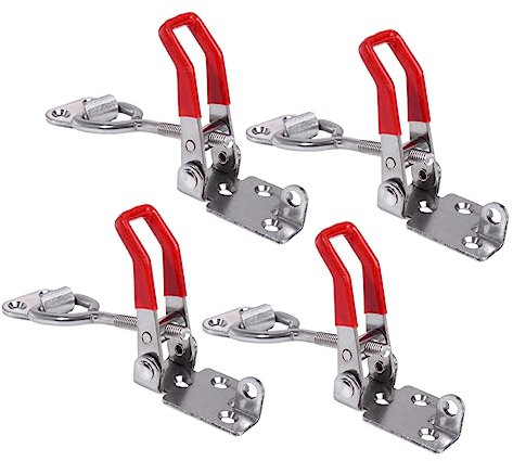 KITANDOVE Lot De 4 Loquets à Bascule En Acier Inoxydable Pour Armoires De Menuiserie Loquets De Porte Installation Facile