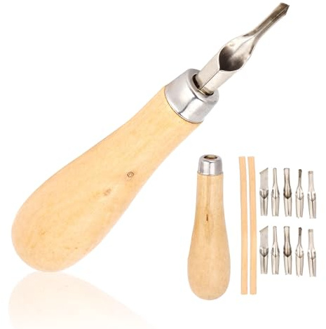 Baxnore 2 set di strumenti per taglierina per linoleum, kit di strumenti per stampa di taglio lino, kit per creazione di timbri, kit di strumenti per intaglio artigianale di
