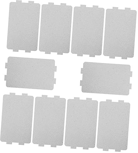 Wellenleiterabdeckung 10 Stück Silber Glimmerplatte für Mikrowelle | Mica Paper, Zuschneidbar Kleinere Maße, Isolierplatten, Ersatzteil für Haushaltsgeräte