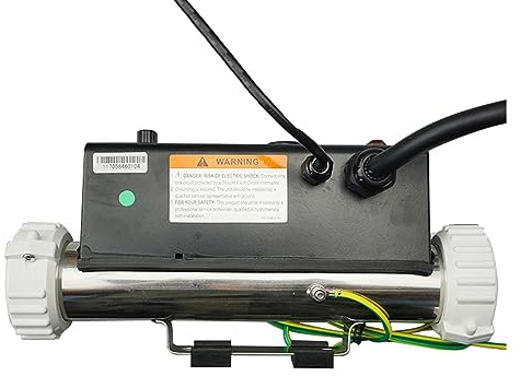 AUBEST Calentador de Piscina, Calentador de bañera de hidromasaje Recto LX de 3KW con Interruptor de presión H30-R1, Calentador de Piscina de SPA LX H30-R1 Calentador de bañera de Masaje de 3KW