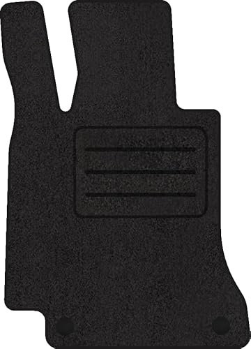 Fußmatten Velours Autoteppich passend für Mercedes C W205 Fahrer schwarz