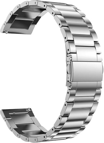 synsing Titan-klockarmband med snabblås, 16 mm, 18 mm, 20 mm, 22 mm, högkvalitativt metallarmband, kompatibelt med Galaxy Watch 7/6/5/4/3, Vivoactive 4S/Vivomove 3S/Active S/Venu 2S män, 22mm,