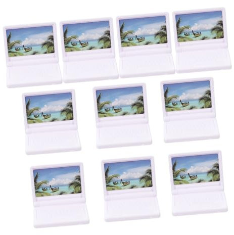 Toyvian Quality Plastic Mini Laptop Models Perfect for Doll House Decor Diy Projects